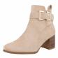 Damen High-Heel Stiefeletten - beige Gr. 38