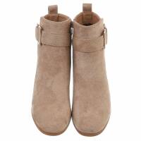 Damen High-Heel Stiefeletten - khaki