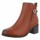 Damen High-Heel Stiefeletten - camel Gr. 37