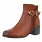 Damen High-Heel Stiefeletten - camel Gr. 39