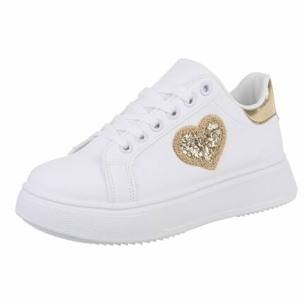 Damen Low-Sneakers - whgold - 12 Paar