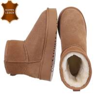 Damen Winterstiefeletten - camel