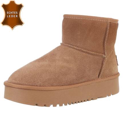 Damen Winterstiefeletten - camel Gr. 37