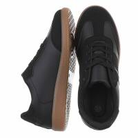 Damen Low-Sneakers - allblack