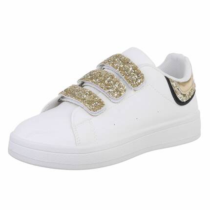 Damen Low-Sneakers - gold - 12 Paar