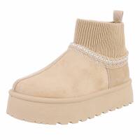 Damen Winterstiefeletten - beige