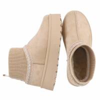 Damen Winterstiefeletten - beige