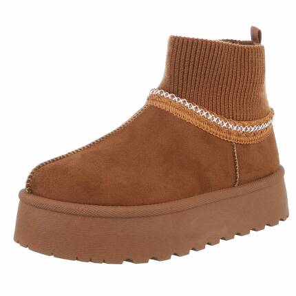 Damen Winterstiefeletten - camel