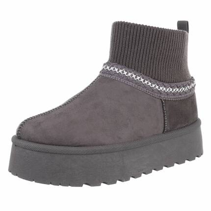 Damen Winterstiefeletten - grey Gr. 37