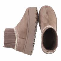 Damen Winterstiefeletten - khaki