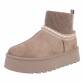 Damen Winterstiefeletten - khaki Gr. 36