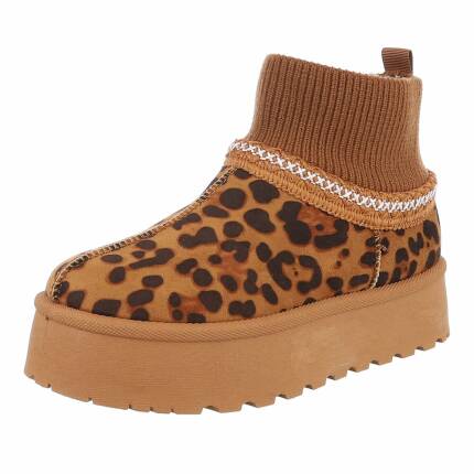 Damen Winterstiefeletten - leoparg - 12 Paar