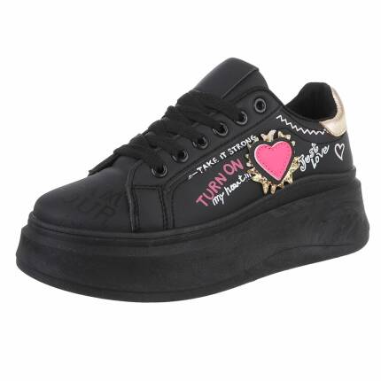 Damen Low-Sneakers - black - 12 Paar