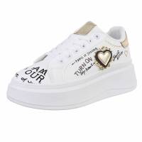 Damen Low-Sneakers - gold