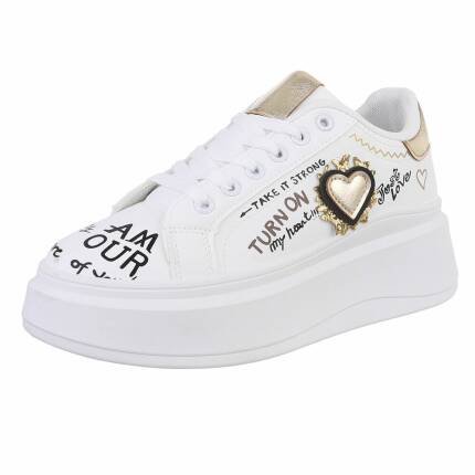 Damen Low-Sneakers - gold Gr. 36