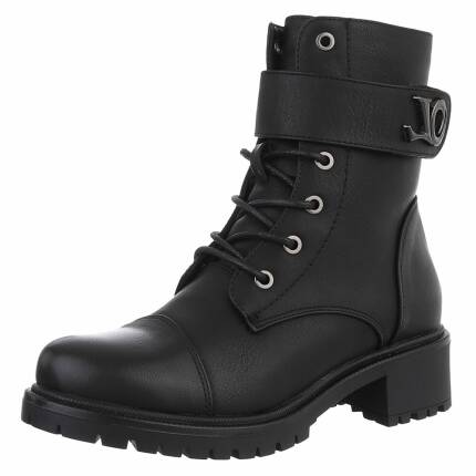 Damen Schnürstiefeletten - black Gr. 38