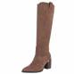 Damen High-Heel Stiefel - khaki Gr. 36