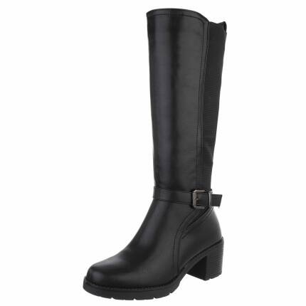 Damen High-Heel Stiefel - black Gr. 36