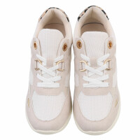 Damen Keilabsatz-Sneakers - beige