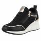 Damen Keilabsatz-Sneakers - black - 12 Paar