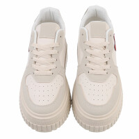 Damen Low-Sneakers - beige