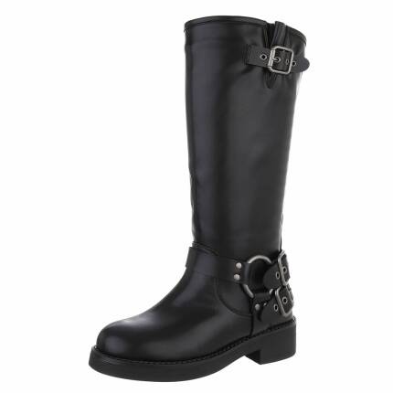 Damen Klassische Stiefel - blackpu Gr. 37