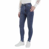 Damen High Waist Jeans von Laulia - blue