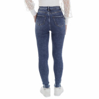 Damen High Waist Jeans von Laulia - blue