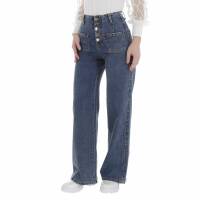 Damen High Waist Jeans von Laulia - blue