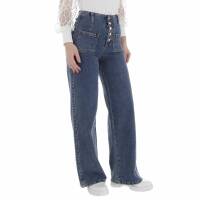 Damen High Waist Jeans von Laulia - blue