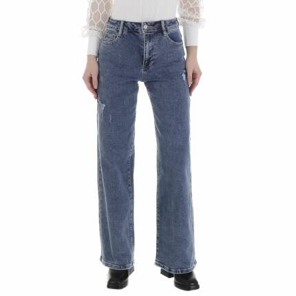 Damen Boyfriend Jeans von Laulia Gr. L/40 - blue