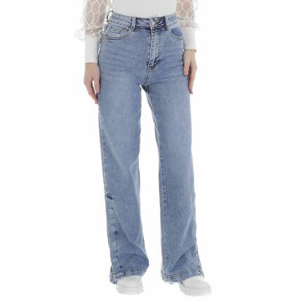 Damen High Waist Jeans von Laulia - blue