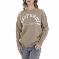 Damen Strickpullover von Emma & Ashley - beige