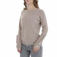 Damen Strickpullover von Emma & Ashley - beige