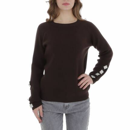 Damen Strickpullover von Emma & Ashley - brown