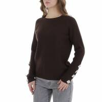 Damen Strickpullover von Emma & Ashley - brown