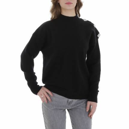 Damen Strickpullover von Emma & Ashley - black