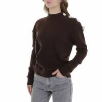 Damen Strickpullover von Emma & Ashley - brown