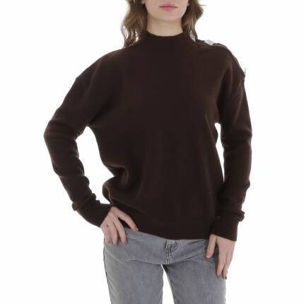 Damen Strickpullover von Emma & Ashley Gr. M/L - brown