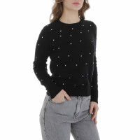 Damen Strickpullover von Emma & Ashley - black