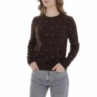 Damen Strickpullover von Emma & Ashley - brown