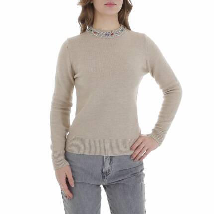 Damen Strickpullover von Emma & Ashley Gr. M/L - beige