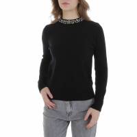 Damen Strickpullover von Emma & Ashley - black