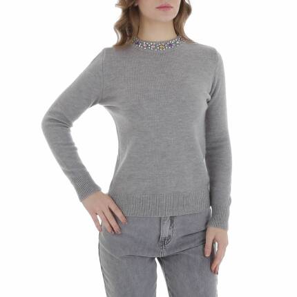 Damen Strickpullover von Emma & Ashley - grey