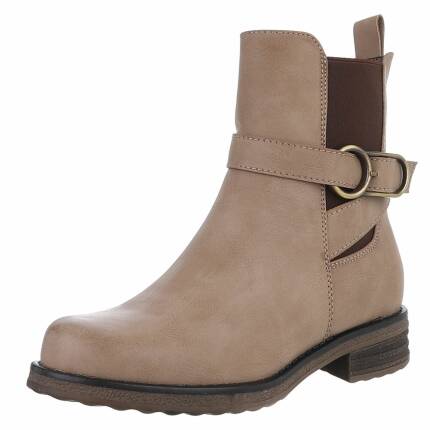 Damen Klassische Stiefeletten - khaki - 12 Paar