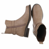 Damen Klassische Stiefeletten - khaki Gr. 41