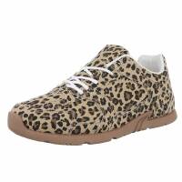 Damen Low-Sneakers - leopard