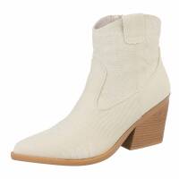 Damen Western- & Bikerboots - beige