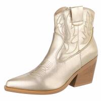 Damen Western- & Bikerboots - gold