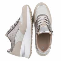 Damen Keilabsatz-Sneakers - beige